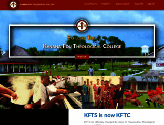 kftseminary.org screenshot