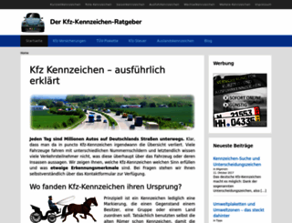 kfz-kennzeichen-abc.de screenshot