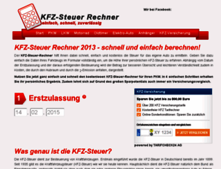 kfz-steuer-rechner.com screenshot