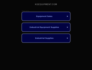 kgequipment.com screenshot