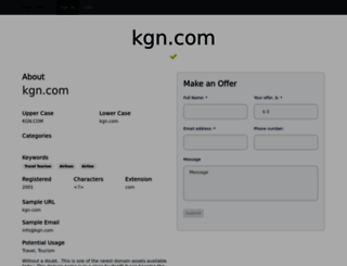 kgn.com screenshot