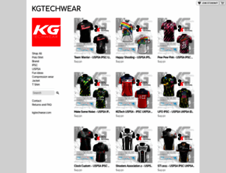 kgtechwear.storenvy.com screenshot