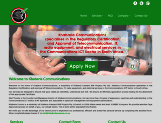 khabariacomms.co.za screenshot