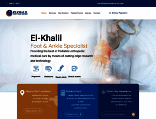 khalilfootandankle.com screenshot