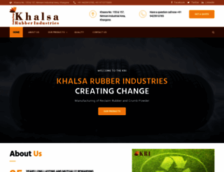 khalsarubber.com screenshot
