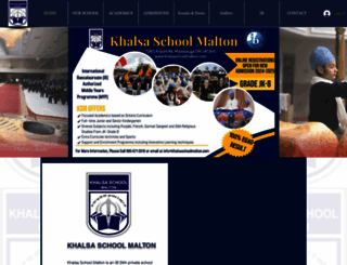 khalsaschoolmalton.com screenshot