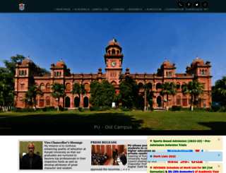 khanspur.pu.edu.pk screenshot