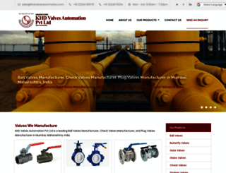 khdvalvesautomation.com screenshot