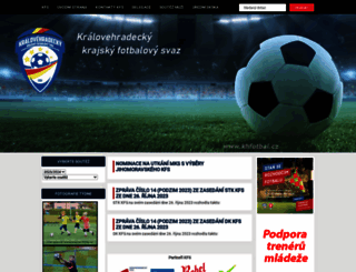 khfotbal.cz screenshot
