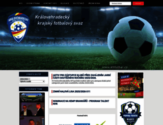khfotbal.cz screenshot