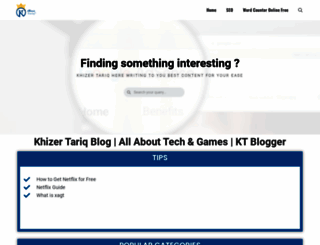 khizertariq.com screenshot