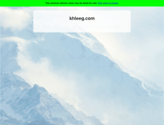 khleeg.com screenshot