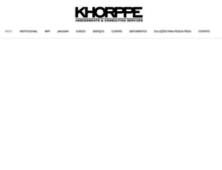khorppe.com.br screenshot