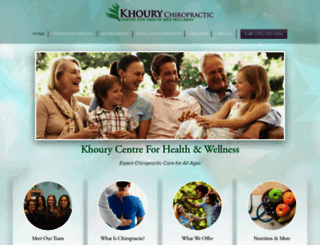 khourycentre.com screenshot