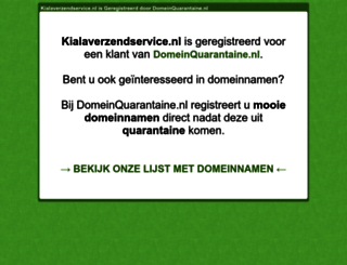 kialaverzendservice.nl screenshot