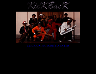 kickbackband.com screenshot