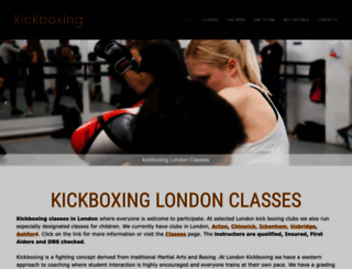 kickboxing-london.co.uk screenshot