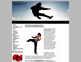 kickboxingguide.com screenshot