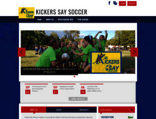 kickerssaysoccer.org screenshot