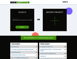 kickscammed.com screenshot
