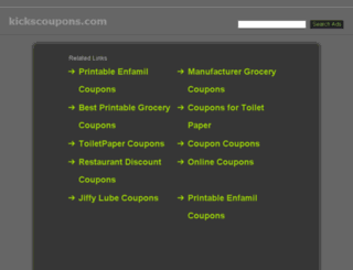 kickscoupons.com screenshot