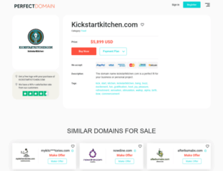kickstartkitchen.com screenshot