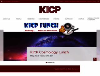 kicp.uchicago.edu screenshot