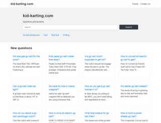 kid-karting.com screenshot