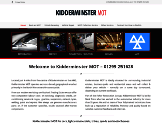 kidderminstermot.co.uk screenshot