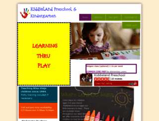 kiddielandpreschool.net screenshot