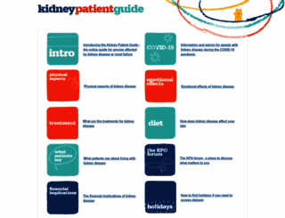 kidneypatientguide.org.uk screenshot