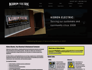 kidronelectric.com screenshot