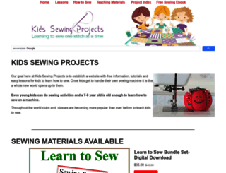 kids-sewing-projects.com screenshot