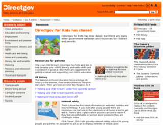 kids.direct.gov.uk screenshot