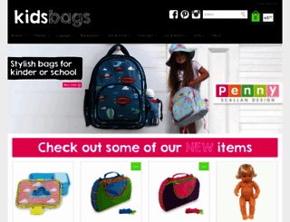 kidsbags.com.au screenshot