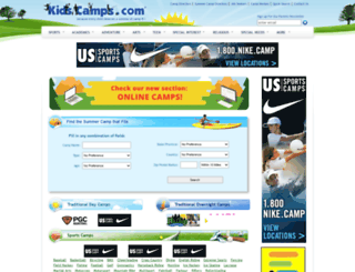 kidscamps.com screenshot
