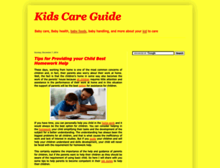 kidscareguide.blogspot.com screenshot