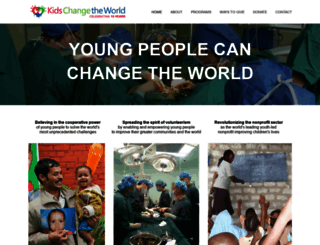 kidschangetheworld.org screenshot