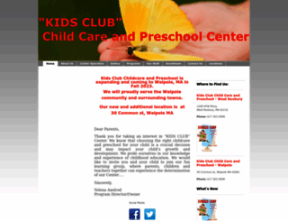 kidsclubchildcare.com screenshot