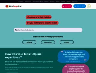 kidshelp.com.au screenshot
