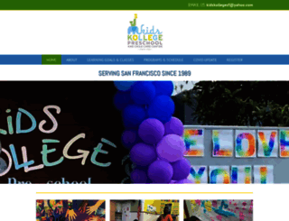 kidskollegesf.com screenshot