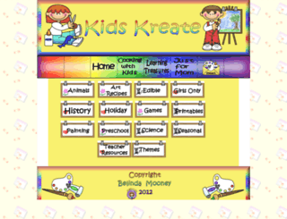 kidskreate.com screenshot