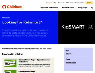 kidsmart.org.uk screenshot