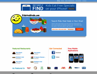 kidsmealdeals.com screenshot