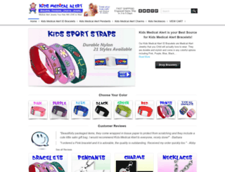 kidsmedicalalert.com screenshot
