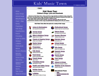 kidsmusictown.com screenshot