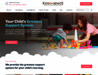 kidsogenius.com screenshot