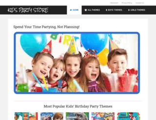 kidspartystore.org screenshot