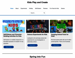 kidsplayandcreate.com screenshot
