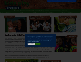 kidsplaychildcare.co.uk screenshot